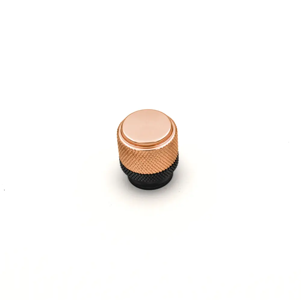 Aluminium Handle, Brass Gold HD - 24307 - GOLD + GREY (KNOB, D25H28MM) 1.webp