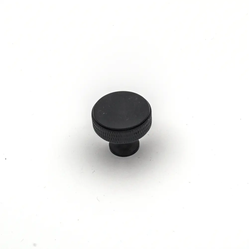 Aluminium Handle, Matt Black HD - 24306 MATT BLACK (KNOB D30H27MM) 1.webp