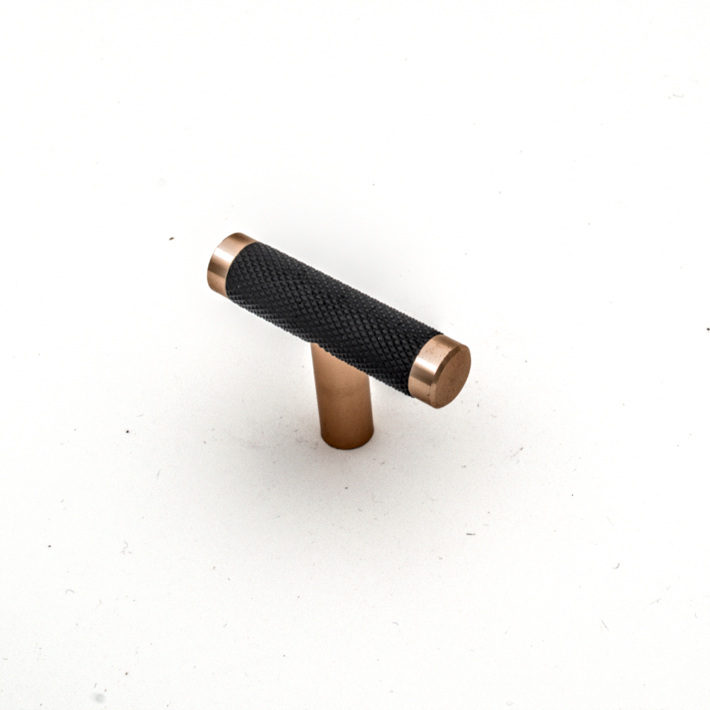 Aluminium Handle HD - 24307 - 50MM BLACK + GOLD  (L50*H34MM)