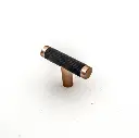 Aluminium Handle HD - 24307 - 50MM BLACK + GOLD  (L50*H34MM)