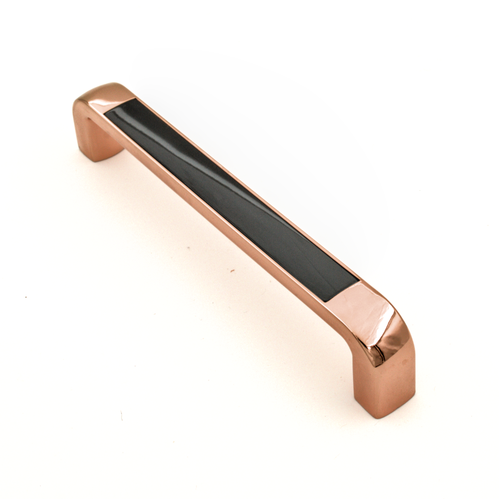 Zamak Handle HD - 240927 - 128MM ROSE GOLD + GUN BLACK