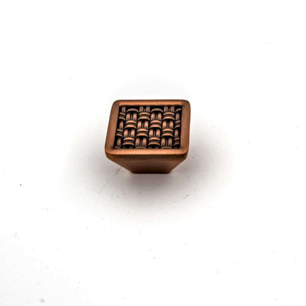 Zamak Handle HD - 24A1 (35 X 35 X H20MM) - COFFEE