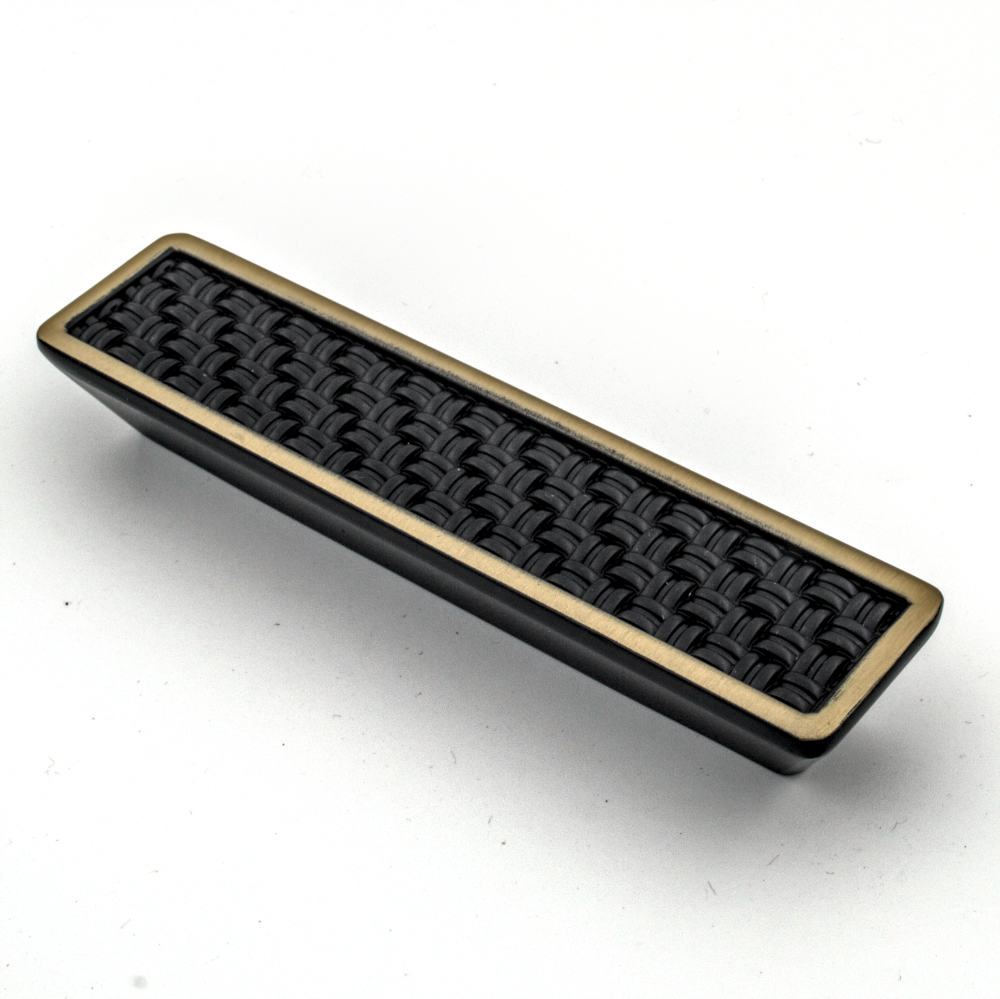 Zamak Handle HD - 24A5 (96 X 128 X W30 X H20MM) - ANCIENT BLACK COLOR