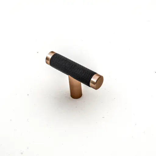 [HD - 24307 - 50MM BLACK + GOLD  (L50*H34MM)] Aluminium Handle HD - 24307 - 50MM BLACK + GOLD  (L50*H34MM)