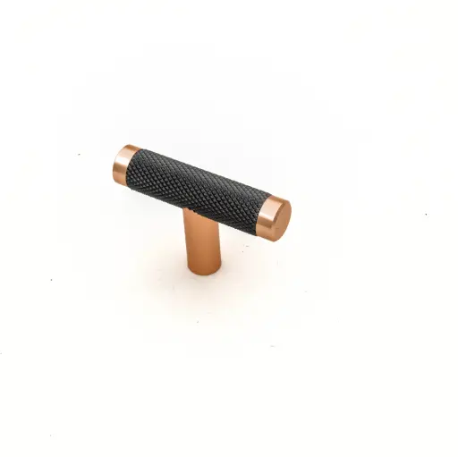 [HD - 24307 - 50MM GREY + GOLD  (L50*H34MM)] Aluminium Handle HD - 24307 - 50MM GREY + GOLD  (L50*H34MM)