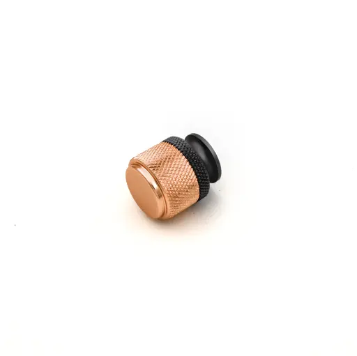 [HD - 24307 - GOLD + GREY (KNOB, D25*H28MM)] Aluminium Handle, Brass Gold HD - 24307 - GOLD + GREY (KNOB, D25*H28MM)