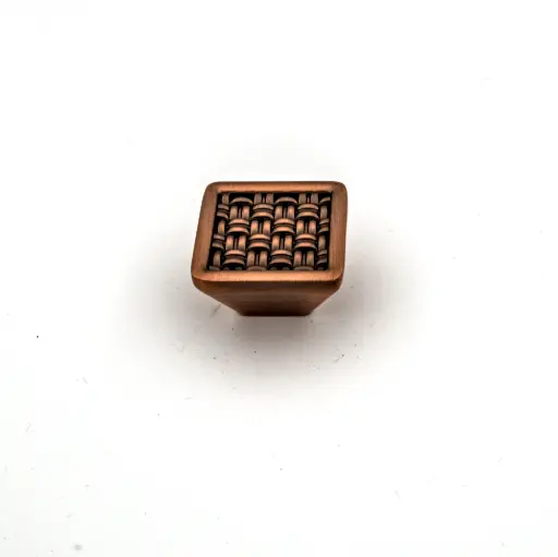 [HD - 24A1 (35 X 35 X H20MM) - COFFEE] Zamak Handle HD - 24A1 (35 X 35 X H20MM) - COFFEE