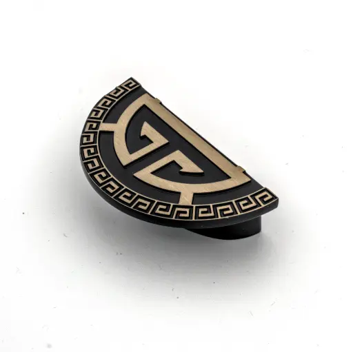 [HD - 7446 - 64*88 - ANCIENT BLACK] Zamak Handle, Hollow Feet HD - 7446 - 64*88 - ANCIENT BLACK